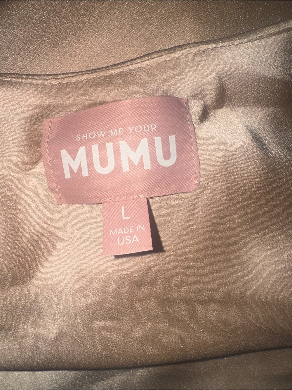 Show Me Your MuMu One-Shoulder Josie Satin Gown in Champagne Gold - Picture 13 of 13